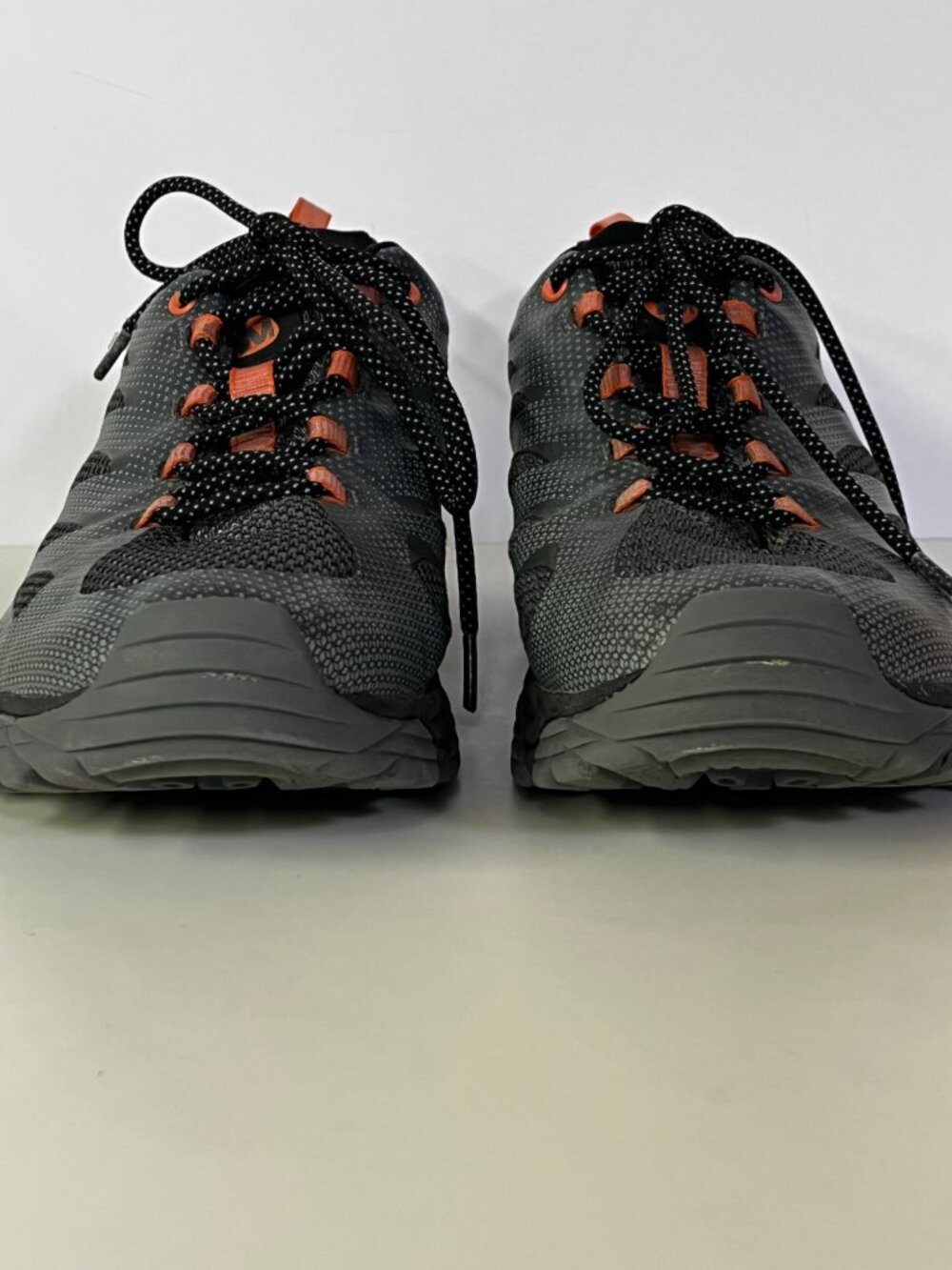 Merrell Mens Hiking Shoes Moab Edge 2 Mesh Gray Orange Lightweight Mens 11 - Picture 6 of 10